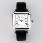 Cartier Santos Dumont WSSA0032 (2026) - Zilver wijzerplaat 47mm Staal (1/8)