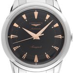Longines Conquest Heritage L1.649.4.52.6 (2025) - Zwart wijzerplaat 38mm Staal (1/7)