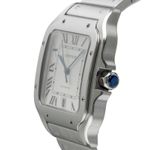 Cartier Santos WSSA0009 (Unknown (random serial)) - White dial 40 mm Steel case (6/8)