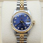 Rolex Lady-Datejust 69173 (1998) - Blauw wijzerplaat 26mm Goud/Staal (3/8)