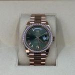 Rolex Day-Date 40 228345RBR (2024) - Green dial 40 mm Rose Gold case (4/8)