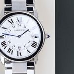 Cartier Ronde Solo de Cartier W6701005 (2014) - Zilver wijzerplaat 36mm Staal (5/8)