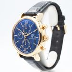 IWC Portofino Chronograph IW391035 (2022) - Blue dial 42 mm Red Gold case (2/7)
