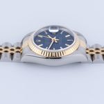 Rolex Lady-Datejust 69173 (1990) - Blue dial 26 mm Gold/Steel case (7/8)