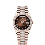 Rolex Day-Date 36 128345RBR (2025) - Bruin wijzerplaat 36mm Roségoud (1/1)