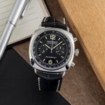 Panerai Radiomir Chronograph PAM00288 (Unknown (random serial)) - Black dial 45 mm Steel case (1/8)