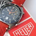 Heuer Autavia 15630MH (Onbekend (willekeurig serienummer)) - Zwart wijzerplaat 42mm Staal (1/8)