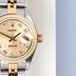 Rolex Lady-Datejust 79173 (2001) - Champagne wijzerplaat 26mm Goud/Staal (5/8)