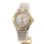 Breitling Cockpit Lady D67365 (2000) - Pearl dial 31 mm Gold/Steel case (1/7)