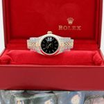 Rolex Lady-Datejust 69173 (Onbekend (willekeurig serienummer)) - Zwart wijzerplaat 26mm Goud/Staal (2/6)