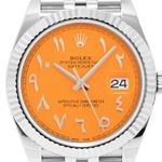 Rolex Datejust 41 126334 (2021) - Oranje wijzerplaat 41mm Staal (2/5)