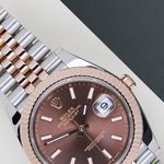 Rolex Datejust 41 126331 (2023) - Brown dial 41 mm Gold/Steel case (3/8)