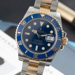 Rolex Submariner Date 116613LB (Unknown (random serial)) - Blue dial 40 mm Gold/Steel case (1/8)
