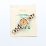 Rolex Lady-Datejust 69173 (Unknown (random serial)) - Champagne dial 26 mm Gold/Steel case (7/8)