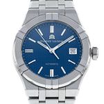 Maurice Lacroix Aikon AI6007-SS002-430-1 (2023) - Blauw wijzerplaat 39mm Staal (1/3)