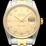 Rolex Datejust 36 16233G (1989) - 36mm Goud/Staal (1/8)