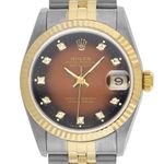 Rolex Datejust 31 68273 (1988) - Red dial 31 mm Gold/Steel case (1/8)