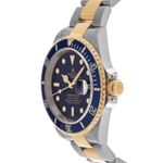 Rolex Submariner Date 16613 (2005) - Blue dial 40 mm Gold/Steel case (4/8)