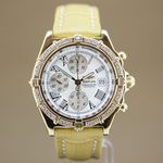 Breitling Crosswind Racing K13055 (2000) - Silver dial 43 mm Yellow Gold case (1/8)
