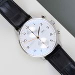 IWC Portuguese Chronograph IW371604 (2022) - Zilver wijzerplaat 41mm Staal (1/8)
