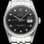 Rolex Datejust 36 16234 (1991) - Black dial 36 mm Steel case (1/8)