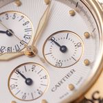 Cartier Pasha 1353 1 (1990) - White dial 36 mm Yellow Gold case (5/8)