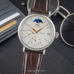 IWC Portofino Hand-Wound IW516401 (Onbekend (willekeurig serienummer)) - Zilver wijzerplaat 45mm Staal (1/8)