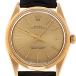 Rolex Oyster Perpetual 1002 (1977) - Champagne wijzerplaat 34mm Geelgoud (1/8)