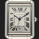 Cartier Tank WSTA0053 (2024) - Zilver wijzerplaat 41mm Staal (2/8)