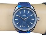 Omega Seamaster Aqua Terra 220.12.41.21.03.001 (2021) - Blue dial 41 mm Steel case (2/8)