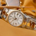 Rolex Oyster Perpetual Date 1505 (1970) - Wit wijzerplaat 34mm Goud/Staal (2/8)