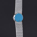 Piaget Vintage 924D7 (Unknown (random serial)) - White dial 24 mm White Gold case (7/8)