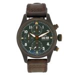 IWC Pilot Spitfire Chronograph IW387902 (2020) - Groen wijzerplaat 41mm Brons (1/5)