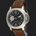 Panerai Luminor GMT Automatic PAM01088 (2020) - Zwart wijzerplaat 44mm Staal (1/8)