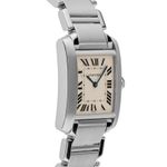 Cartier Tank Française 2301 (1998) - White dial 25 mm Steel case (5/7)