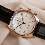 IWC Portuguese Chronograph IW390301 (2018) - Wit wijzerplaat 42mm Roodgoud (2/8)