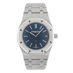 Audemars Piguet Royal Oak Jumbo 15202ST.OO.1240ST.01.A (2016) - Blauw wijzerplaat 39mm Staal (1/4)