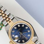 Rolex Lady-Datejust 69173 (1996) - Blue dial 26 mm Gold/Steel case (3/7)