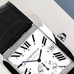 Cartier Tank MC W5330003 (2020) - Zilver wijzerplaat 34mm Staal (3/8)