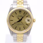 Tudor Prince Date 74033 (1997) - Gold dial 34 mm Gold/Steel case (4/8)