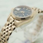 Rolex Lady-Datejust 69178 (1991) - Blauw wijzerplaat 26mm Geelgoud (8/8)