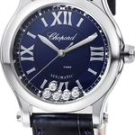 Chopard Happy Sport 278573-3006 (2024) - Blauw wijzerplaat 30mm Staal (1/8)