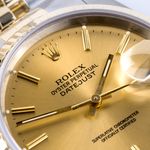 Rolex Datejust 36 16233 (1988) - Champagne dial 36 mm Gold/Steel case (2/7)