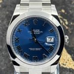 Rolex Datejust 41 126300 (2026) - Blue dial 41 mm Steel case (2/8)