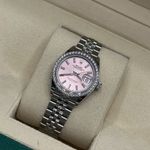 Rolex Lady-Datejust 279384RBR (2024) - Roze wijzerplaat 28mm Staal (8/8)