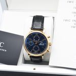 IWC Portofino Chronograph IW391035 (2022) - Blue dial 42 mm Red Gold case (7/7)
