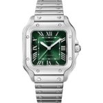 Cartier Santos WSSA0061 (2025) - Groen wijzerplaat 35mm Staal (1/1)