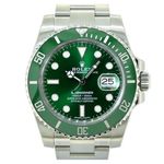 Rolex Submariner Date 116610LV (2015) - Groen wijzerplaat 40mm Staal (1/5)