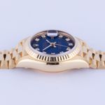 Rolex Lady-Datejust 69178 (1988) - Blue dial 26 mm Yellow Gold case (5/8)