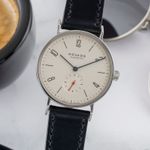 NOMOS Tangente 33 122.S1 (2009) - Wit wijzerplaat 33mm Staal (3/8)